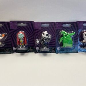 5 pc set Disney Tim Burtons The Nightmare Before Christmas- mini action figures